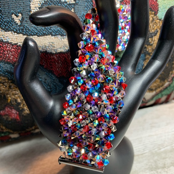 Handmade Swarovski Crystal “Rock Star” Bling Bracelet - Picture 5 of 7